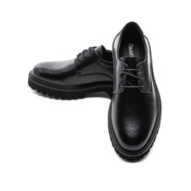 Pantofi Casual Barbati din piele naturala 5NXE68 BLACK | PANTOFUL