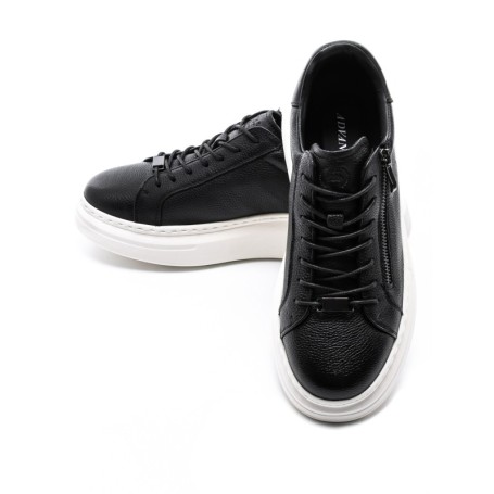 Pantofi Sport Barbati din piele naturala 5305 BLACK-WHITE | ADVANCER