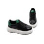 Pantofi Sport Barbati din piele naturala 5302 BLACK-GREEN | ADVANCER