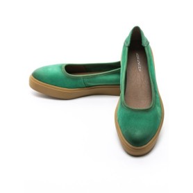 Balerini Dama din piele naturala N3301 GREEN | ADVANCER