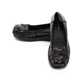 Balerini Dama din piele naturala F166 BLACK | ADVANCER