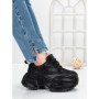 Pantofi Sport Dama cu Platforma 5WL109 BLACK | MEI