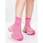 Pantofi Sport Dama cu Platforma 5WL110 ROSEO | MEI
