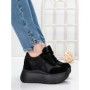 Pantofi Sport Dama cu Platforma 5WL111 BLACK | MEI