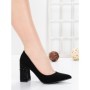 Pantofi cu Toc Gros 5YXD5 BLACK | MEI