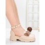 Pantofi Casual Dama 5H55 BEIGE | MEI