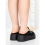 Papuci Dama cu Platforma 5WL113 BLACK | MEI