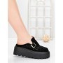 Papuci Dama cu Platforma 5WL113 BLACK | MEI