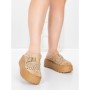 Papuci Dama cu Platforma 5WL113 KHAKI | MEI