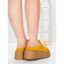 Papuci Dama cu Platforma 5WL113 YELLOW | MEI