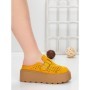 Papuci Dama cu Platforma 5WL113 YELLOW | MEI