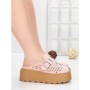 Papuci Dama cu Platforma 5WL113 PINK | MEI
