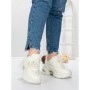 Pantofi Sport Dama cu Platforma 5WL120 BEIGE | MEI
