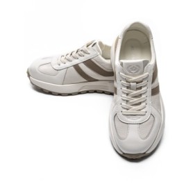 Pantofi Sport Barbati din piele naturala 5317 WHITE-APRICOT | ADVANCER