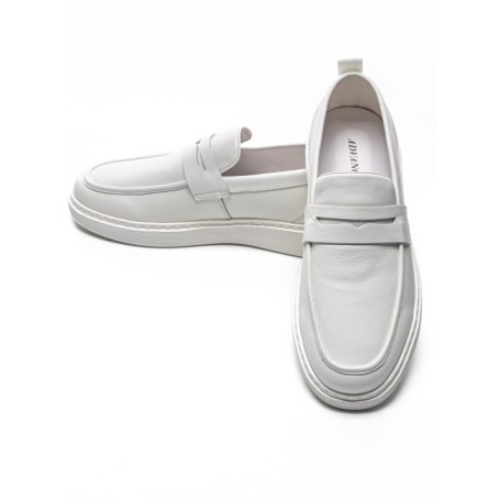 Pantofi Casual Barbati din piele naturala 12-187 WHITE | ADVANCER