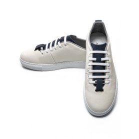Pantofi Sport Barbati din piele naturala 12-178 WHITE-BLUE | ADVANCER