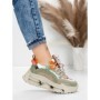Pantofi Sport Dama din piele naturala 36868-1 GREEN | ADVANCER