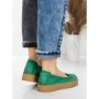 Balerini Dama din piele naturala N3301 GREEN | ADVANCER