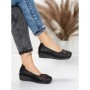 Balerini Dama din piele naturala F166 BLACK | ADVANCER