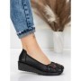 Balerini Dama din piele naturala F166 BLACK | ADVANCER