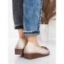 Balerini Dama din piele naturala F166 CREAM | ADVANCER