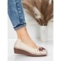 Balerini Dama din piele naturala F166 CREAM | ADVANCER