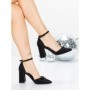 Pantofi cu Toc Gros 5XKK85 BLACK | MEI