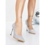 Pantofi Stiletto 5DC28 SILVER | MEI