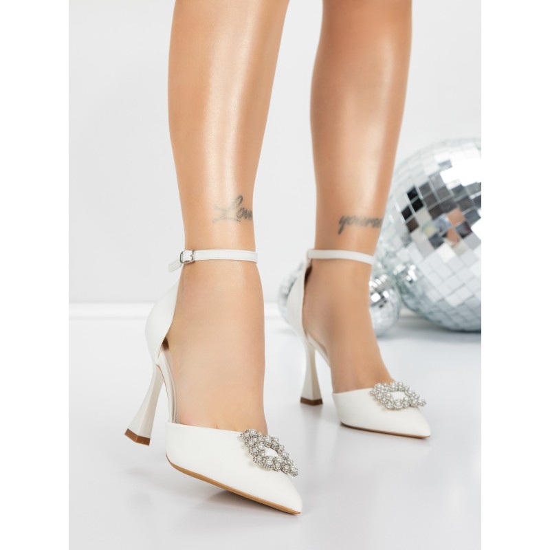 Pantofi Stiletto 5DC37 WHITE | MEI
