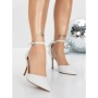 Pantofi Stiletto 5GZ86 WHITE | MEI
