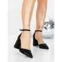 Pantofi cu Toc Gros 5XKK76 BLACK | MEI