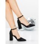 Pantofi cu Toc Gros 5XKK76 BLACK | MEI