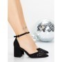 Pantofi cu Toc Gros 5XKK82 BLACK | MEI