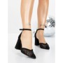 Pantofi cu Toc Gros 5XKK83 BLACK | MEI