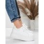 Pantofi Sport Dama cu Platforma 5WL118 WHITE | MEI