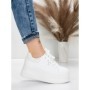 Pantofi Sport Dama cu Platforma 5WL118 WHITE | MEI