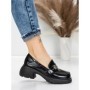 Pantofi Casual Dama din piele naturala 558058-7 BLACK | ADVANCER