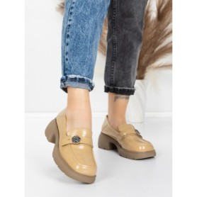 Pantofi Casual Dama din piele naturala 558058-7 APRICOT | ADVANCER