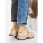 Pantofi Sport Dama din piele naturala KM3309 YELLOW | ADVANCER