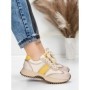 Pantofi Sport Dama din piele naturala KM3309 YELLOW | ADVANCER