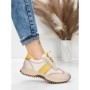 Pantofi Sport Dama din piele naturala KM3309 YELLOW | ADVANCER
