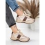 Pantofi Sport Dama din piele naturala KM3309 COFFEE | ADVANCER