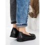 Balerini Dama din piele naturala 6651 BLACK | ADVANCER