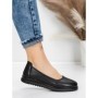 Balerini Dama din piele naturala 6651 BLACK | ADVANCER