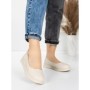 Balerini Dama din piele naturala 6651 CREAM | ADVANCER