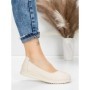 Balerini Dama din piele naturala 6651 CREAM | ADVANCER