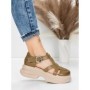 Sandale Dama din piele naturala 10668 KHAKI | ADVANCER