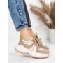 Pantofi Sport Dama din piele naturala HY3393 KHAKI | ADVANCER