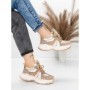 Pantofi Sport Dama din piele naturala HY3393 KHAKI | ADVANCER