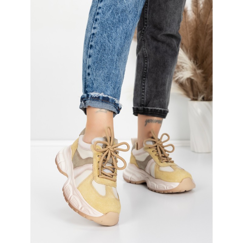 Pantofi Sport Dama din piele naturala HY3393 GREEN | ADVANCER